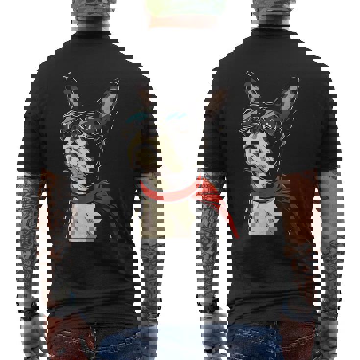 ボストンテリア犬 ボストンテリア メンズTシャツ バックプリント