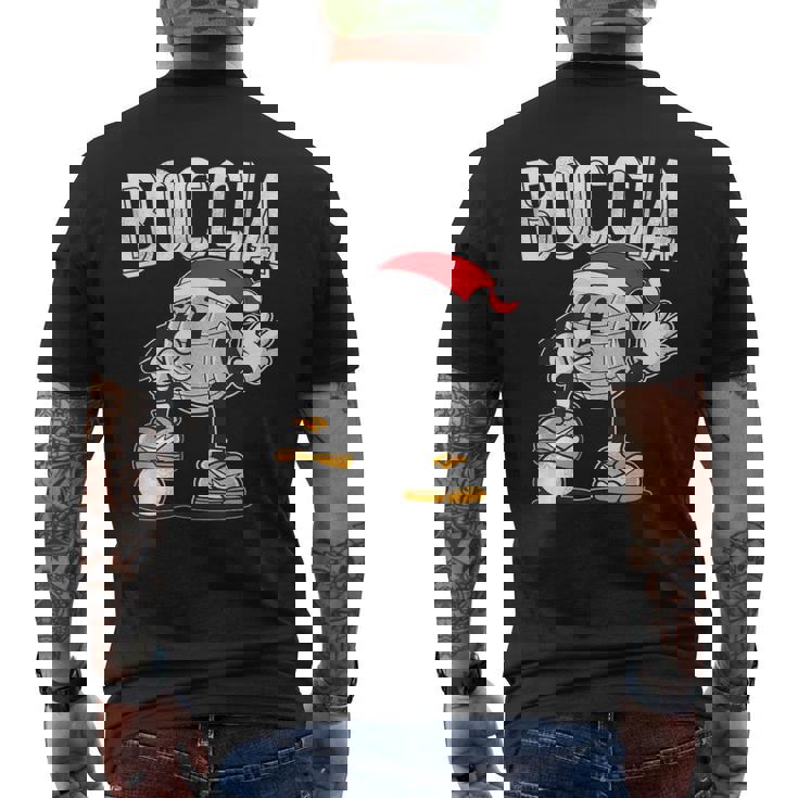 ボッチャ ボッチャボール クリスマスハット ボッチャボール ジャック付き メンズTシャツ バックプリント