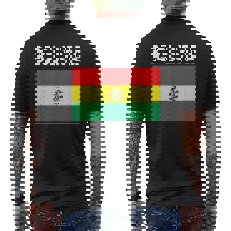 ボリビア ボリビア国旗 メンズTシャツ バックプリント