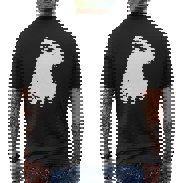 ボルネオオランウータン メンズTシャツ バックプリント