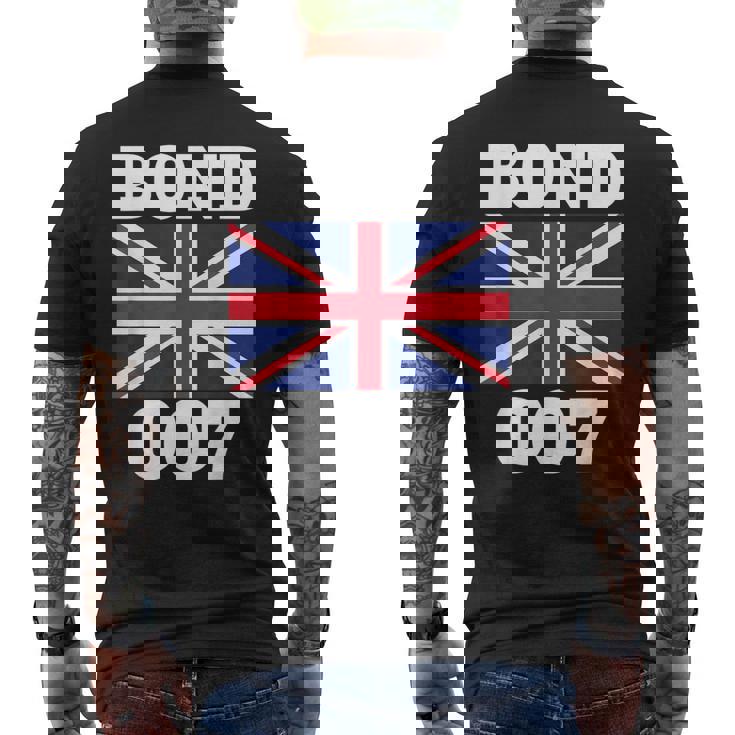 ボンドユニオンフラッグ 007 レトロシャツ メンズTシャツ バックプリント
