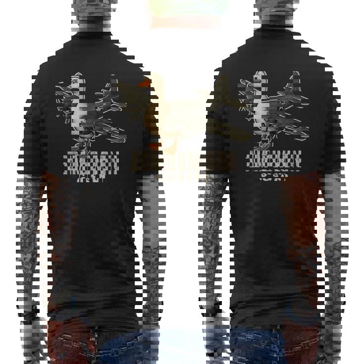 ボンボンビーニ グジーニ イタリアンブレイン 動物 ミーム メンズTシャツ バックプリント