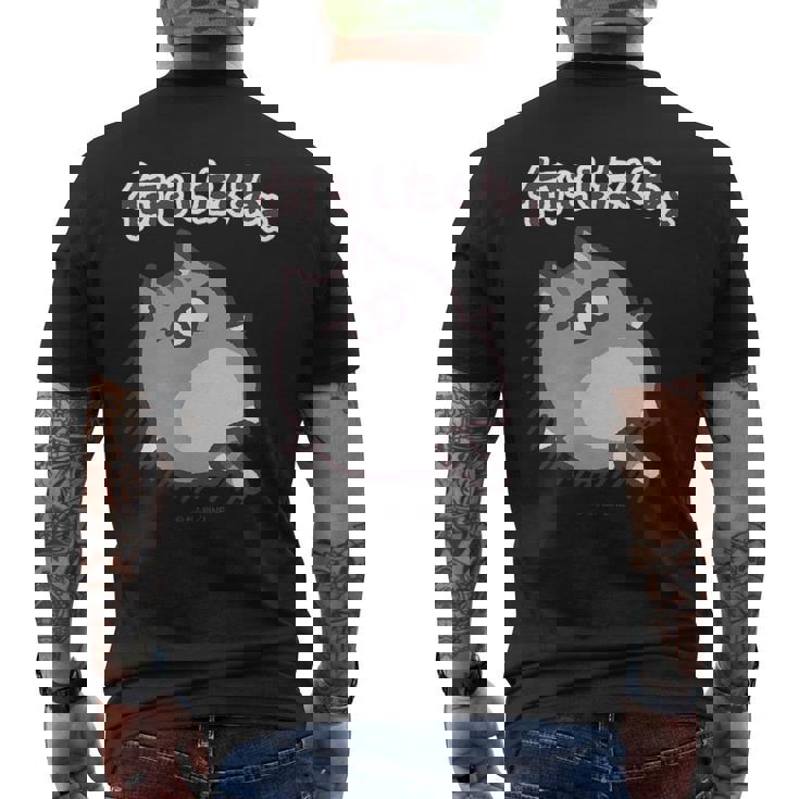 ボンレス犬とボンレス猫 何もしたくねぇ ボンレス猫 メンズTシャツ バックプリント