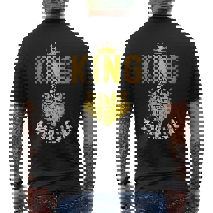 ボーリングチーム衣装 キングオブボウリング おもしろボーリング メンズTシャツ バックプリント