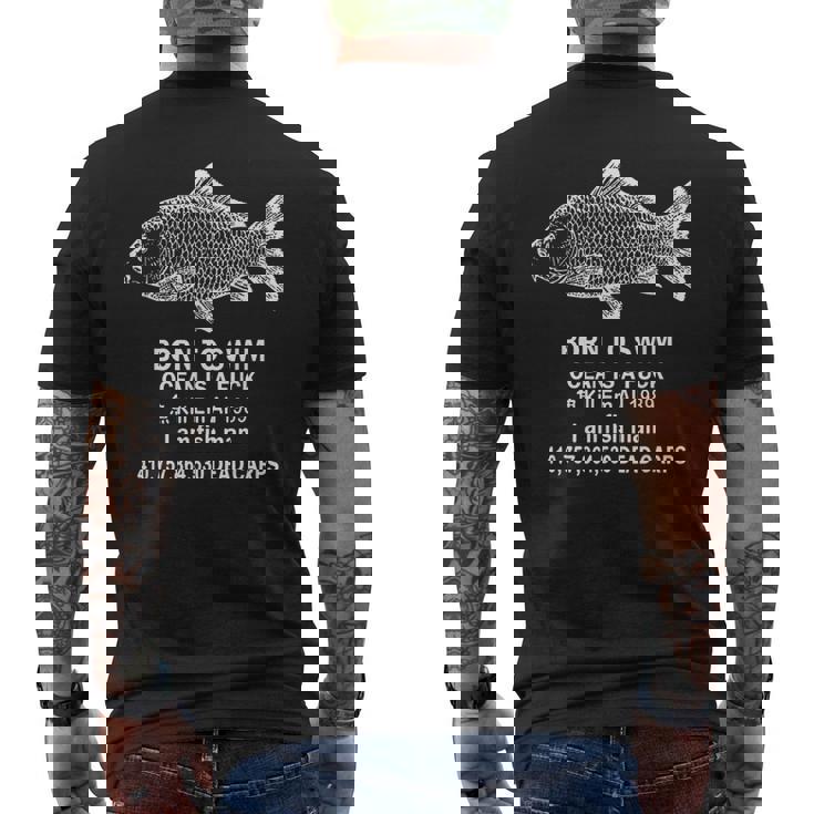 ボーン・トゥ・スイム・オーシャン・イズ・ア・ファック・キル・エム・オーシャン 1989 メンズTシャツ バックプリント