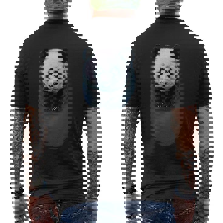 ポケット パンダ メンズTシャツ バックプリント