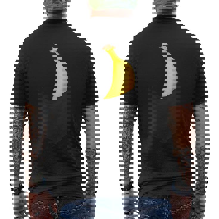 ポケットに入ったバナナフルーツ、胸に面白いバナナ。 メンズTシャツ バックプリント