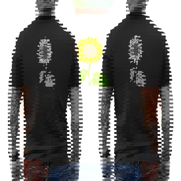 ポケットの中のひまわり ひまわり メンズTシャツ バックプリント