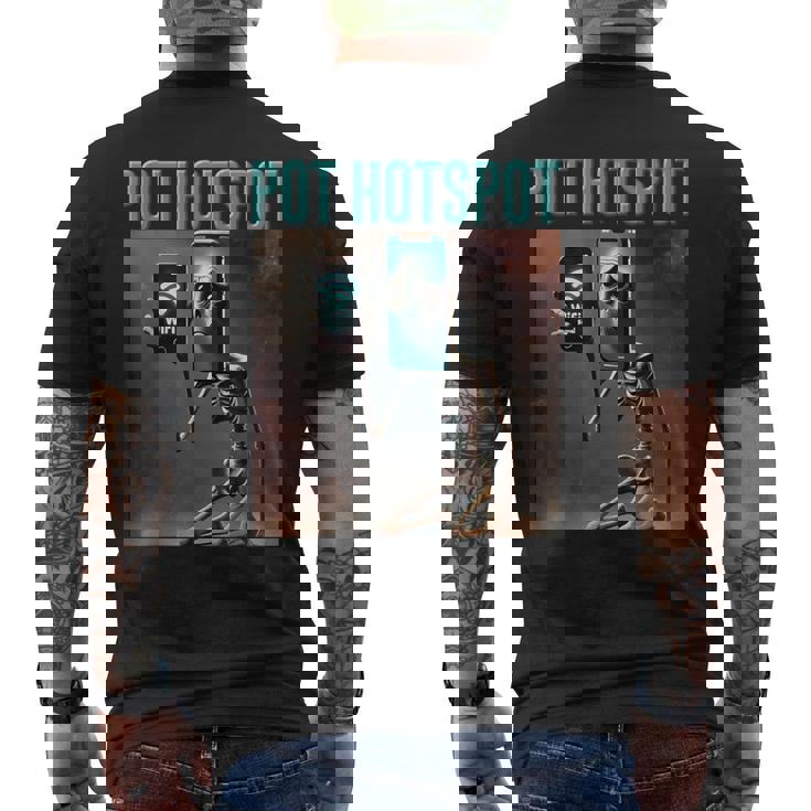 ポット ホットスポット スケルトン Ai モンスター イタリアン ブレイン ロート キッズ 男の子 メンズTシャツ バックプリント