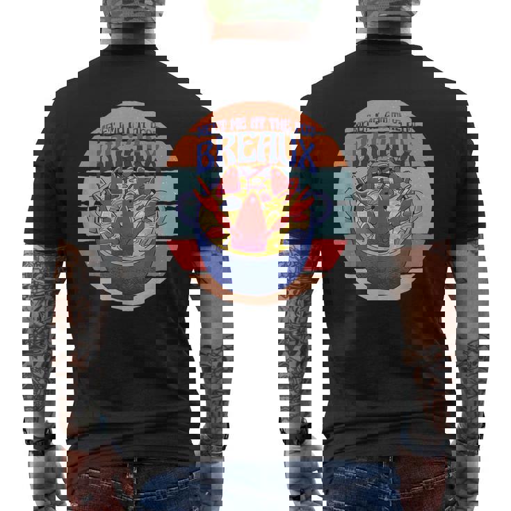 ポット ロブスター ザリガニ マッドバグ シーフード ロブスターで会いましょう メンズTシャツ バックプリント