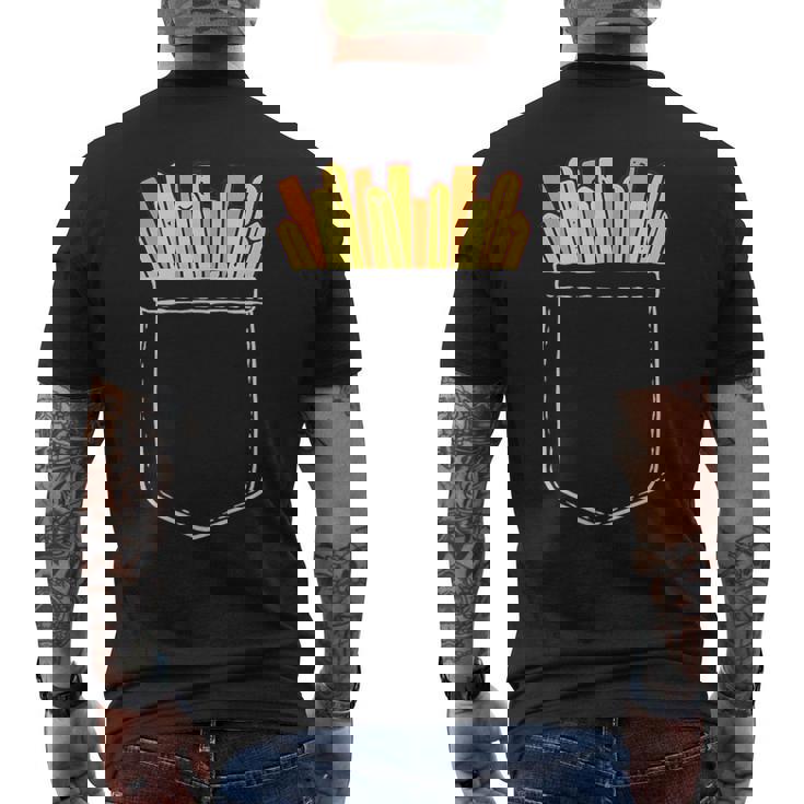 ポテト ポケット ポケットにポテト フライドポテト おもしろ ポテト好き メンズTシャツ バックプリント