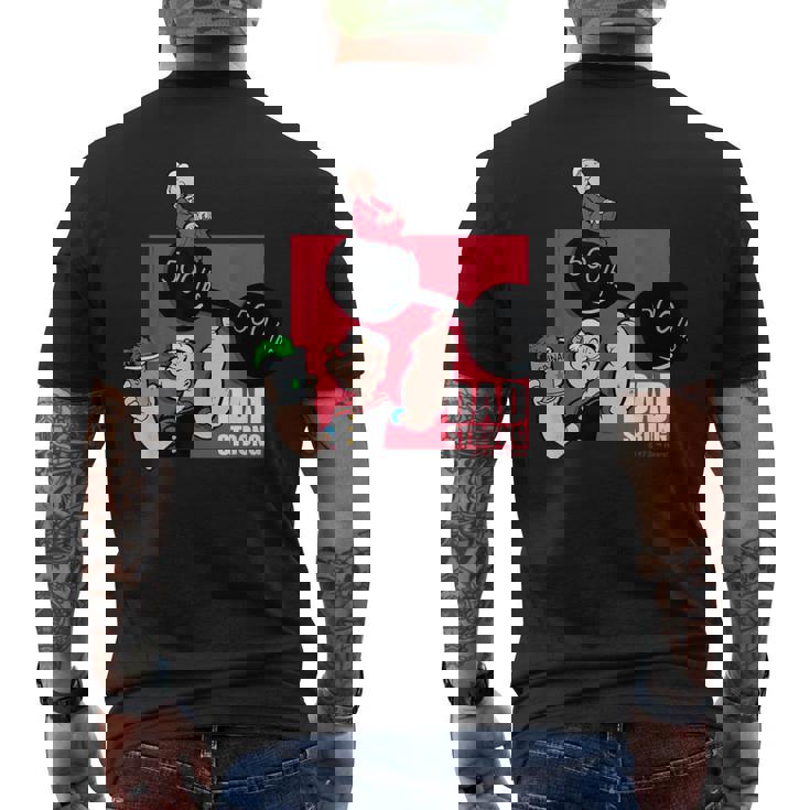 ポパイ「お父さんストロング」父の日 お父さんへのギフト メンズTシャツ バックプリント