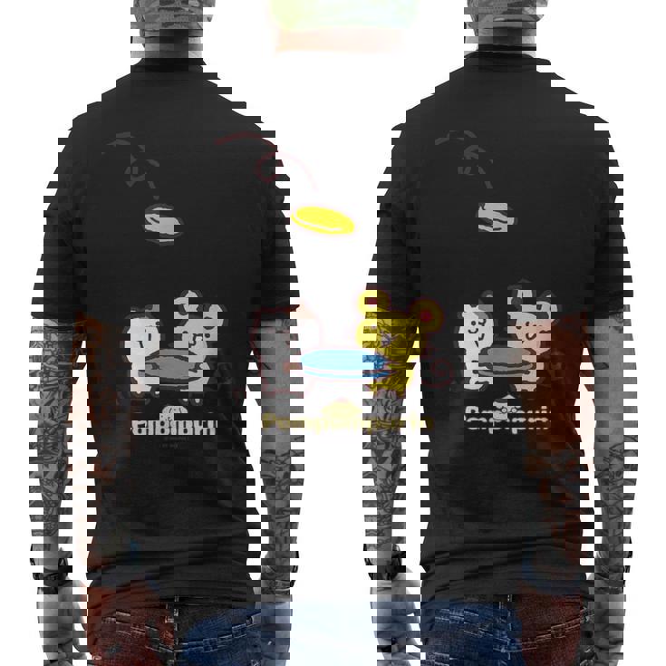 ポムポムプリン マフィン＆スコーン メンズTシャツ バックプリント