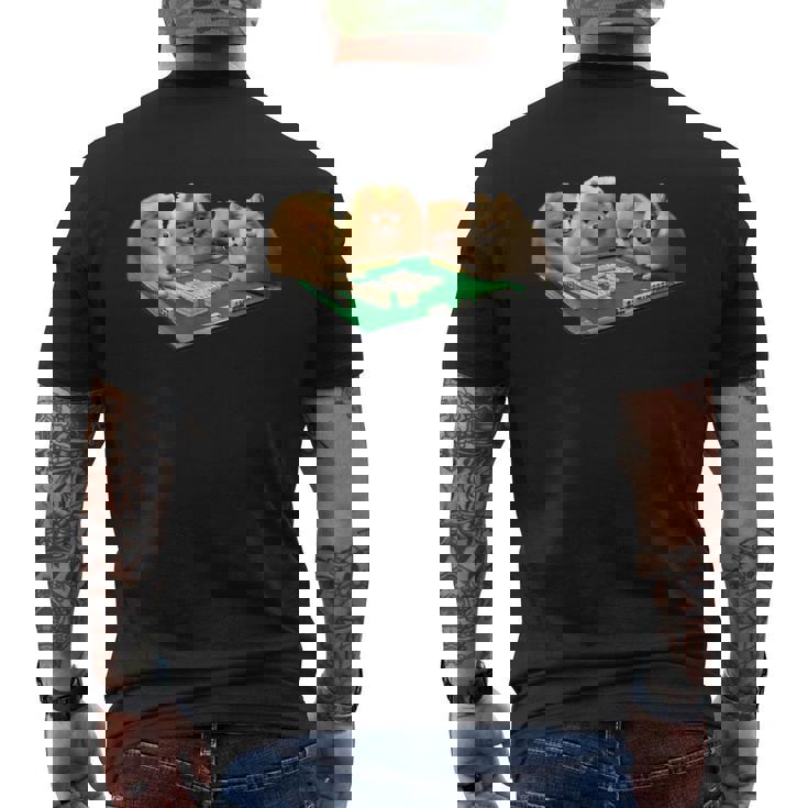 ポメラニアン 犬 麻雀 面白いtシャツ 文字入り メンズ おもしろ 面白い 服 おもしろグッズ ネタ 雀士 メンズTシャツ バックプリント