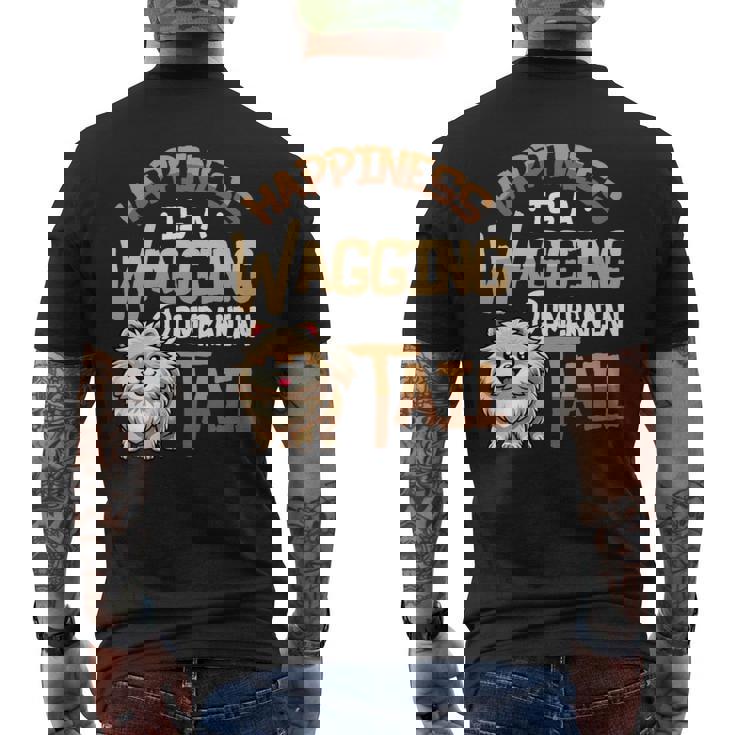 ポメラニアン犬種ポメラニアン 長袖tシャツ メンズTシャツ バックプリント