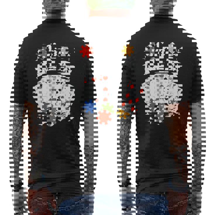 ポーカー 私はオールイン メンズTシャツ バックプリント