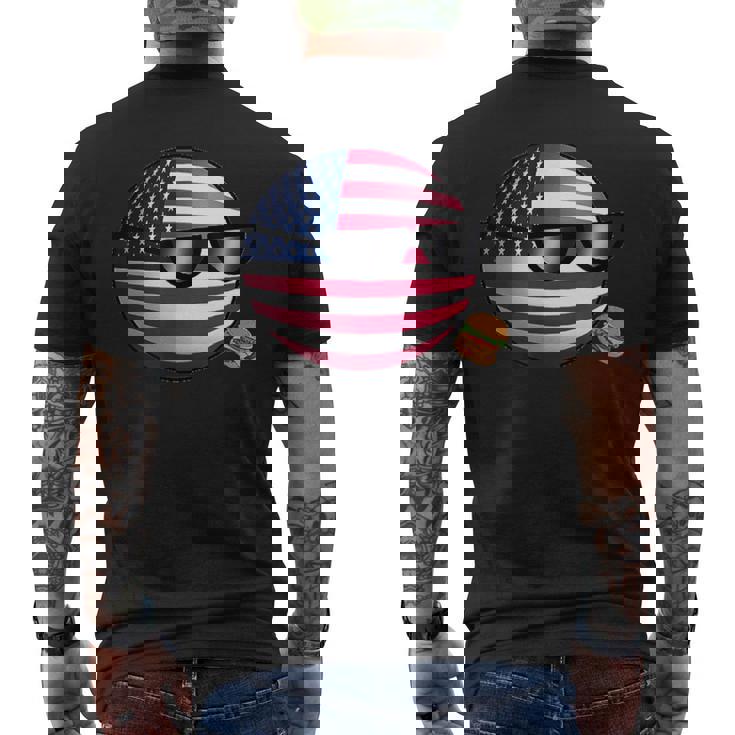 ポーランドボールusa メンズTシャツ バックプリント