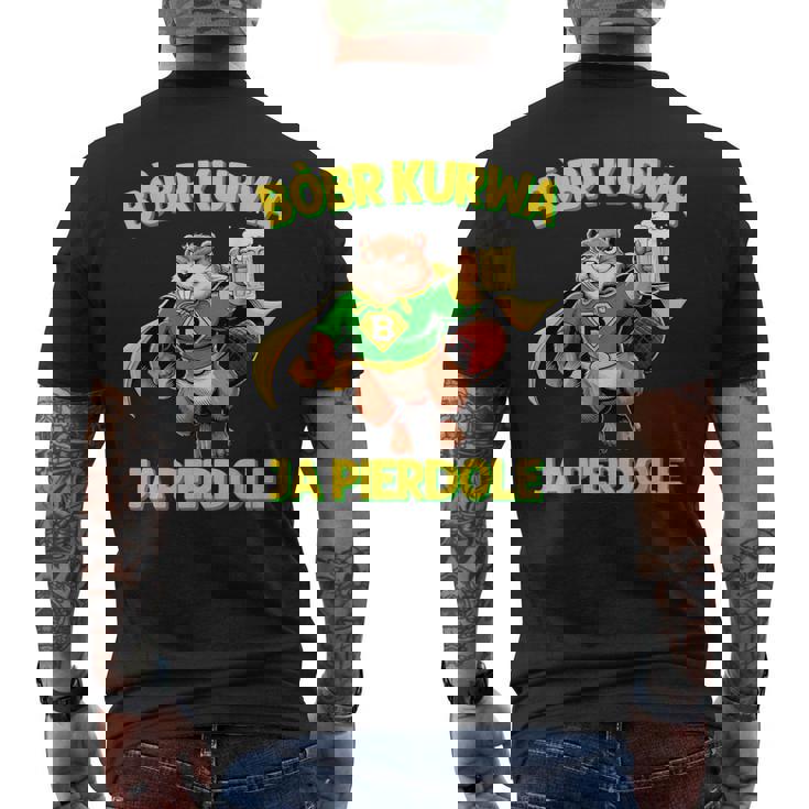 ポーランド製bober Meme Bóbr Bober Kurwa ポーランドビール はいpierdole メンズTシャツ バックプリント