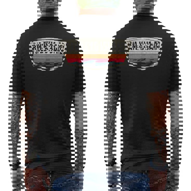 ポーリーズ島 サウスカロライナ州 ポーリーズ島scシールド メンズTシャツ バックプリント