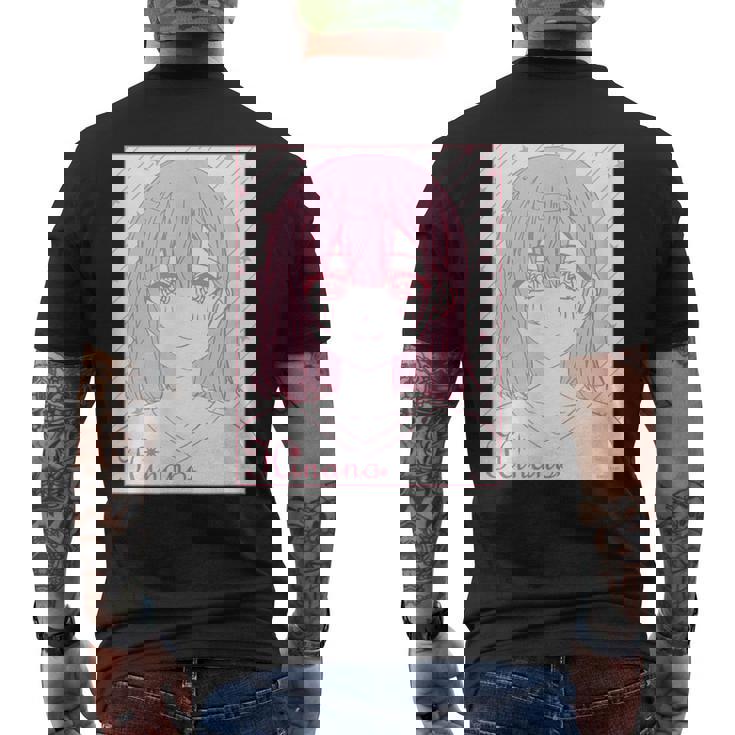 ポールプリンセス フェイスシリーズ ヒナノ メンズTシャツ バックプリント