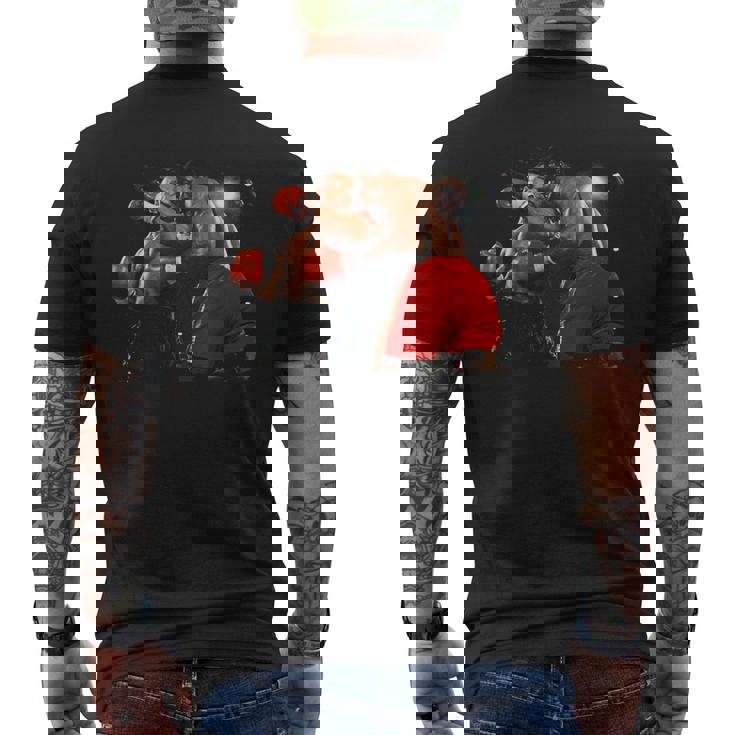 マイク・タイソン フランク・ブルーノ ヘビー級選手権ファイト 1989 メンズTシャツ バックプリント