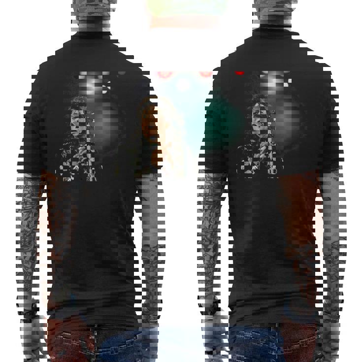 マイケル・ジャクソン オン ワールド バッド ツアー ライブ アット ウェンブリー 1988 メンズTシャツ バックプリント