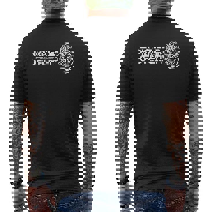 マイスター ワークプロブレムオフィサー プロジェクト スタンス ホイール リム 車 メンズTシャツ バックプリント