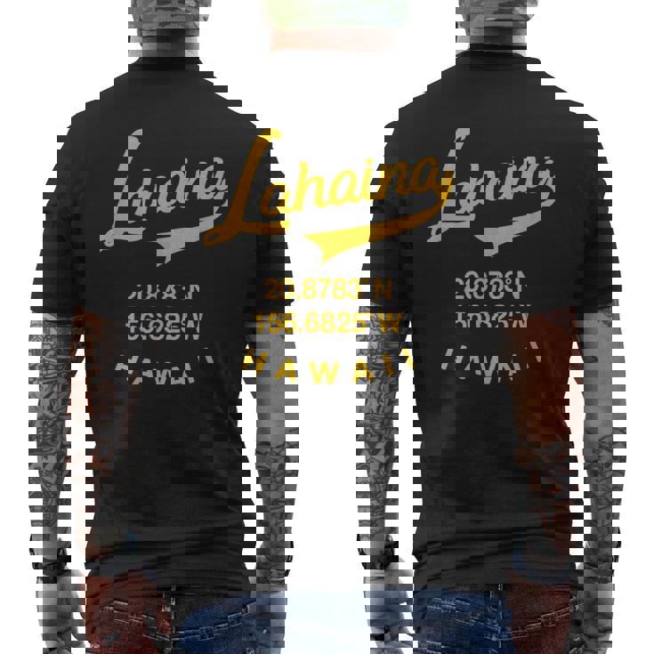 マウイ ラハイナ ハワイ レトロ ハワイアン メンズTシャツ バックプリント