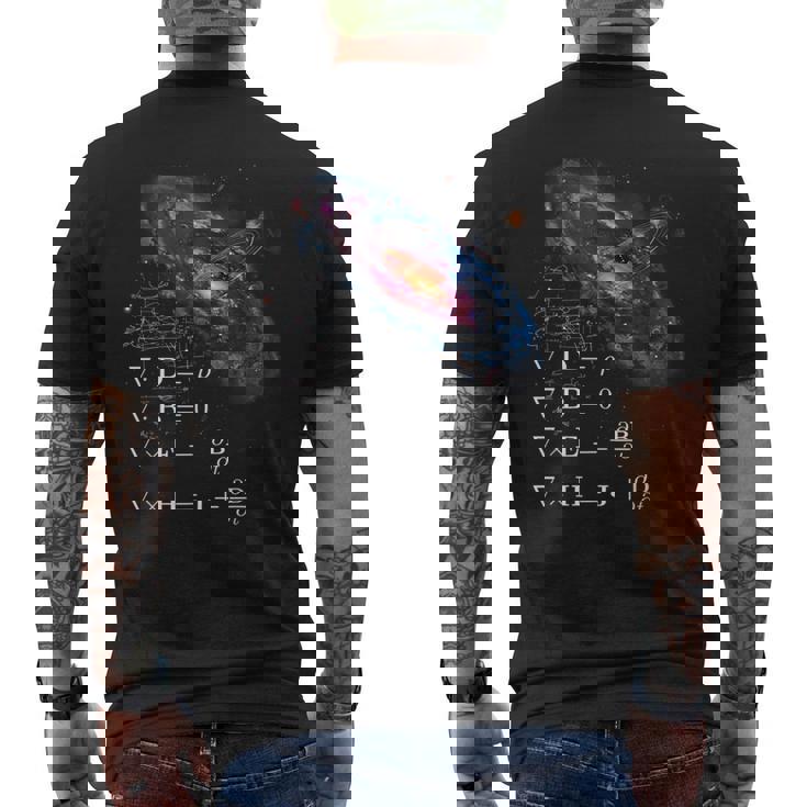 マクスウェルの方程式 物理学 相対性理論 数学 数学 メンズTシャツ バックプリント