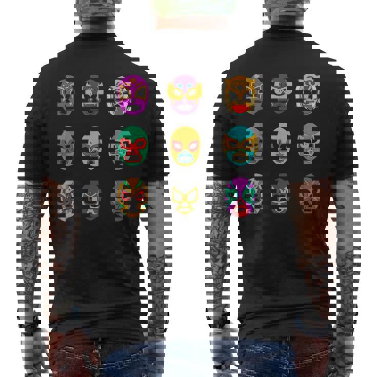 マスク・オブ・レジェンド レトロ・ルチャ・リブレ メンズTシャツ バックプリント