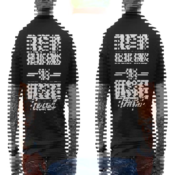 マッサージセラピスト メンズTシャツ バックプリント