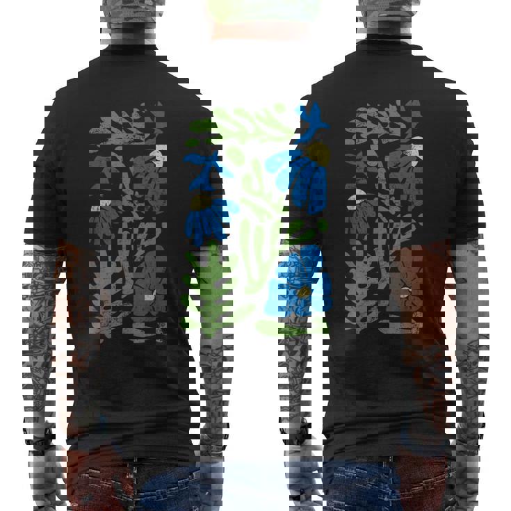 マティス 絵画 美的 造花 抽象 秋 メンズTシャツ バックプリント