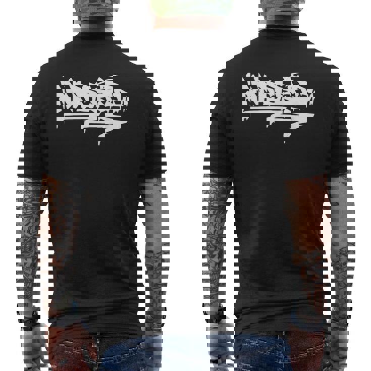 マドリードシティ グラフィティ ストリートアート ハンドスタイル スペイン ヒップホップ メンズTシャツ バックプリント