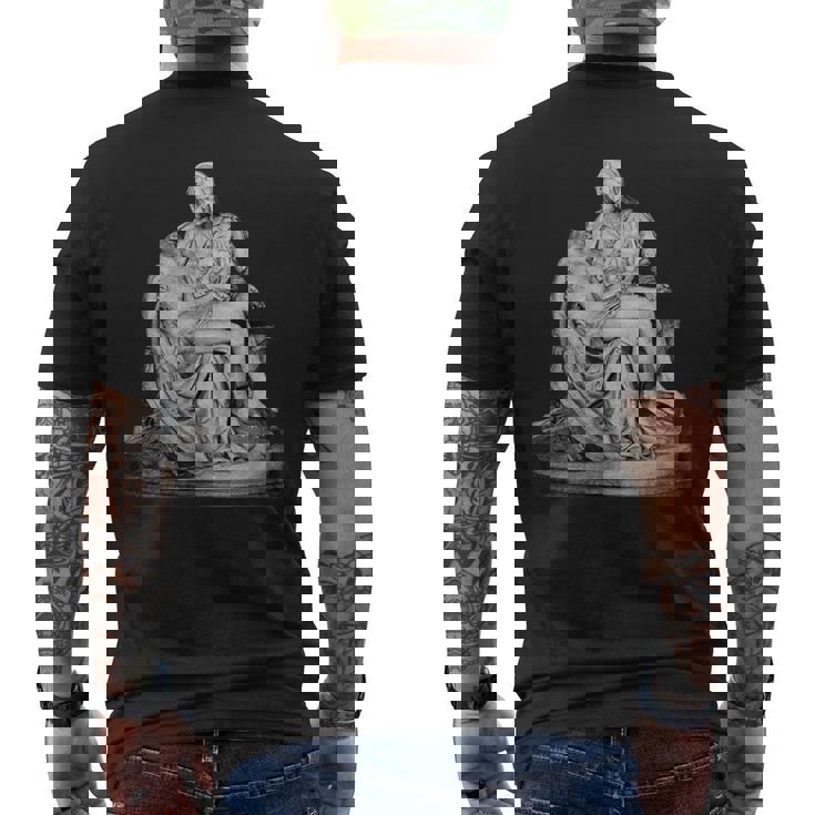 マドンナ・デッラ・ピエタ ミケランジェロ メンズTシャツ バックプリント