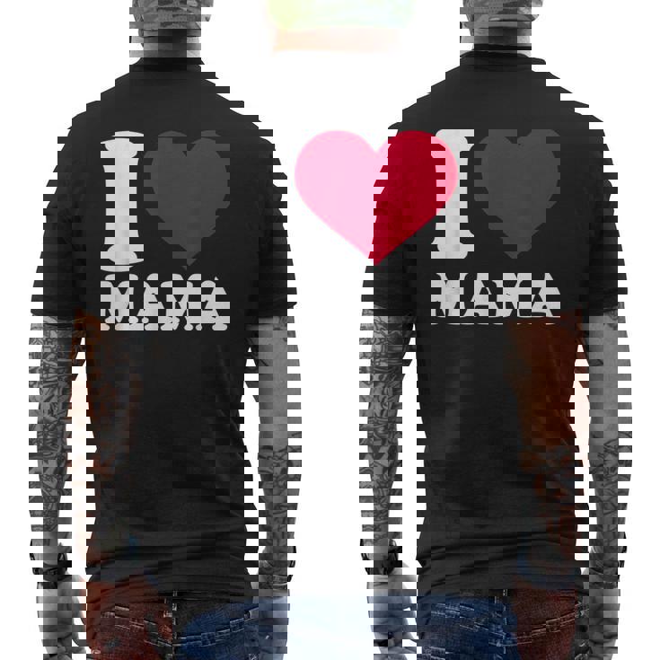 ママ大好き メンズTシャツ バックプリント