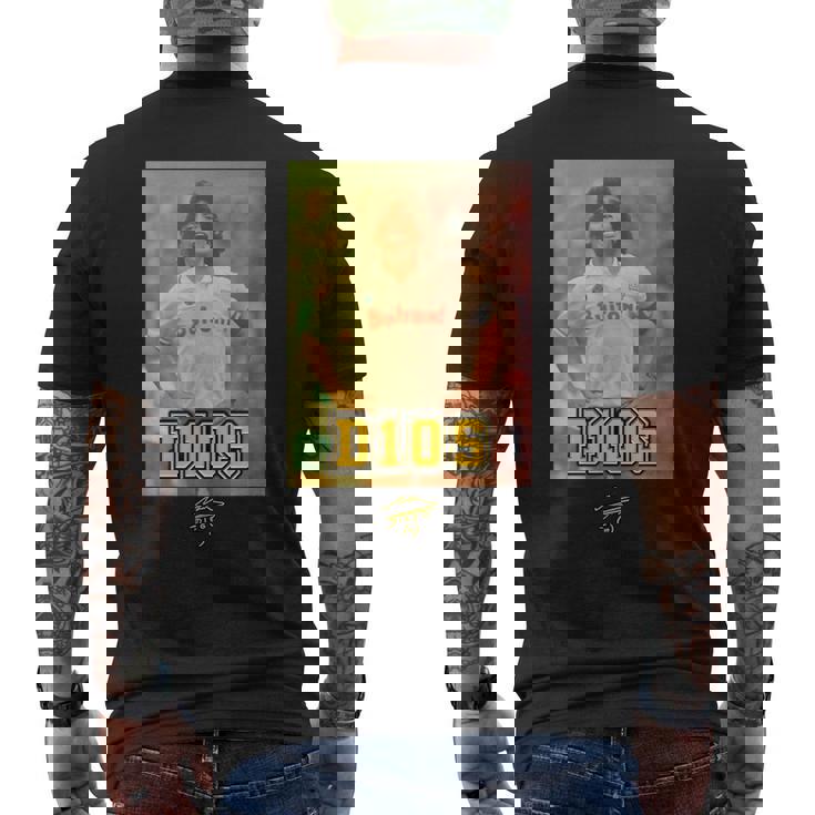 マラドーナ D10s ナポリ メンズTシャツ バックプリント