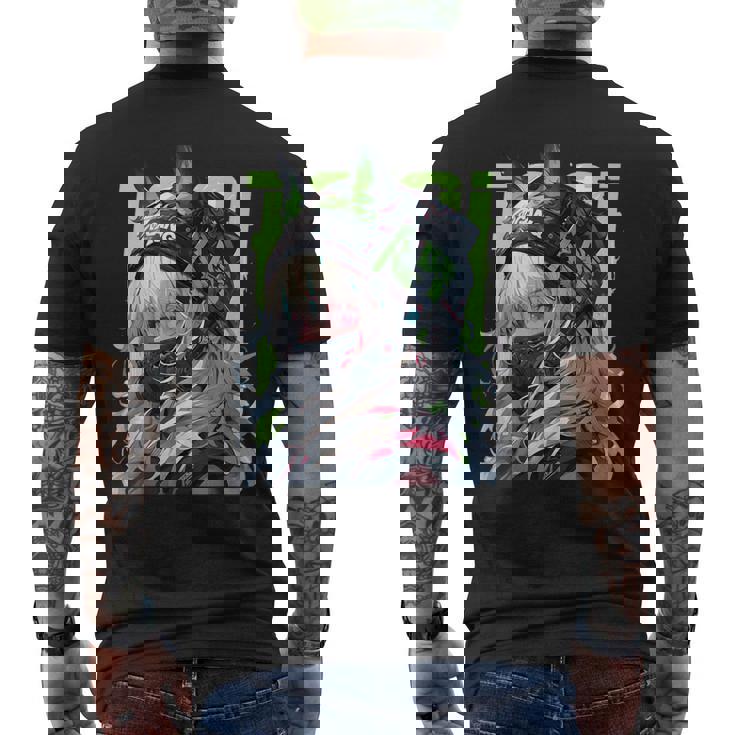 マンガ アニメ エステティック サイバーパンク テックウェア 原宿 メンズTシャツ バックプリント