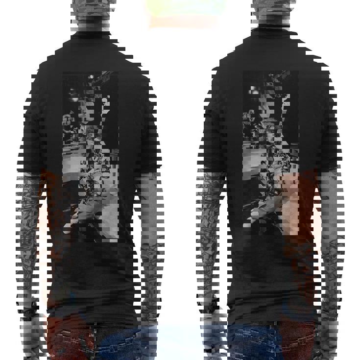 マーク・ボラン・T・レックス・オン・セット・ロック・オン・ウィズ45のテレビ番組1975 メンズTシャツ バックプリント