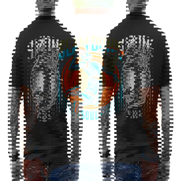 マーチ カレッジ バスケットボール スラム ダンク ソウル レトロ バスケットボール メンズTシャツ バックプリント