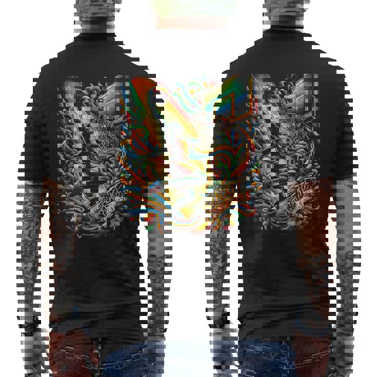 マーチ カレッジ バスケットボール レトロ ブラケット バスター ボス Bボール メンズTシャツ バックプリント