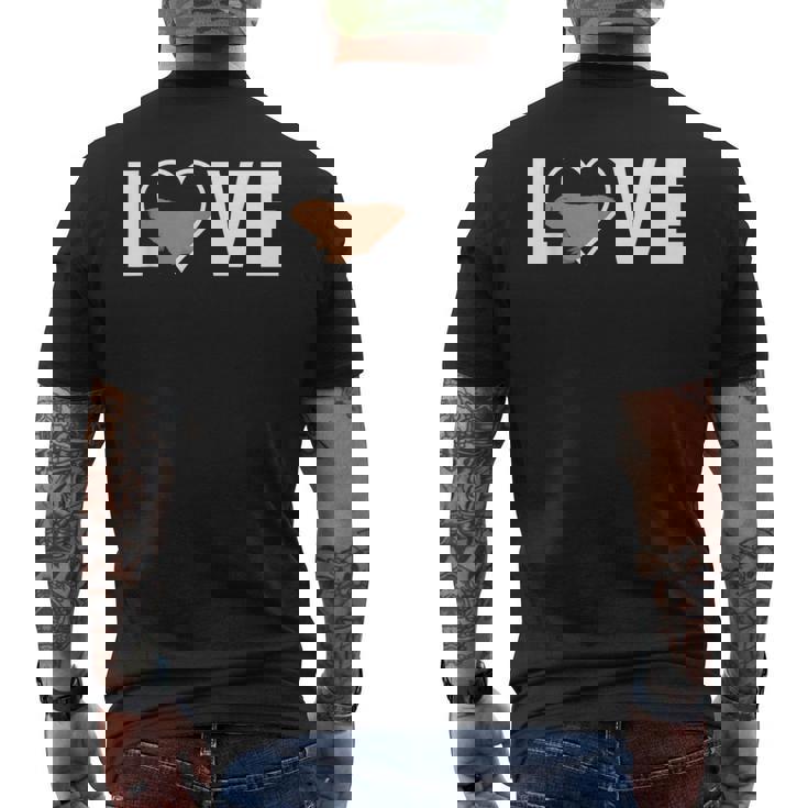 マーモットラブマーモット動物園キーパー メンズTシャツ バックプリント