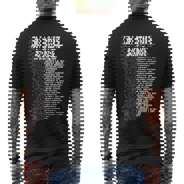 ミゲル アルケランジェル オラリオン サン・セント・マイケル スペイン語 エスパノール メンズTシャツ バックプリント