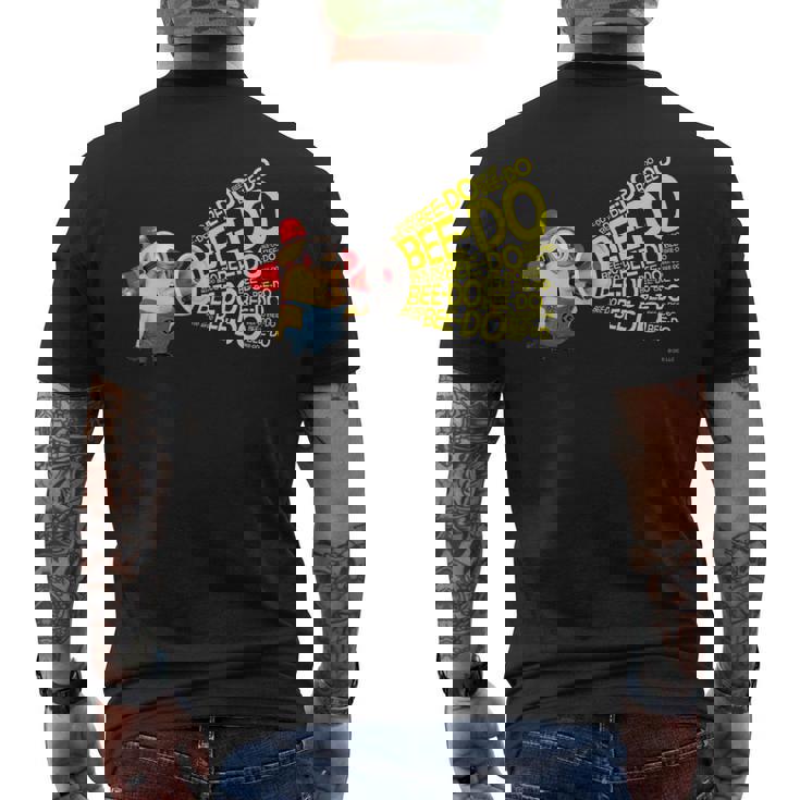 ミニオン Loudspeaker メンズTシャツ バックプリント