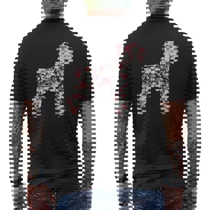 ミニシュナウザー犬好き メンズTシャツ バックプリント