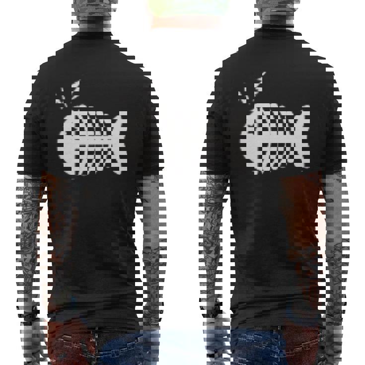 ミニフィッシュボーン メンズTシャツ バックプリント