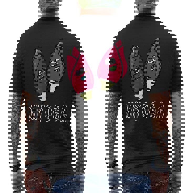 ミョウガさん メンズTシャツ バックプリント