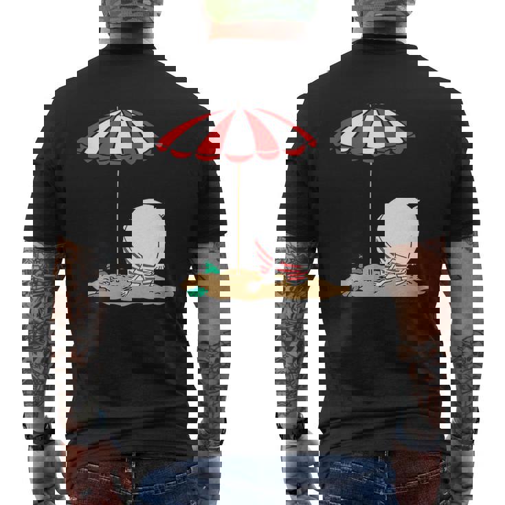 ムーミン ビーチで着替え メンズTシャツ バックプリント