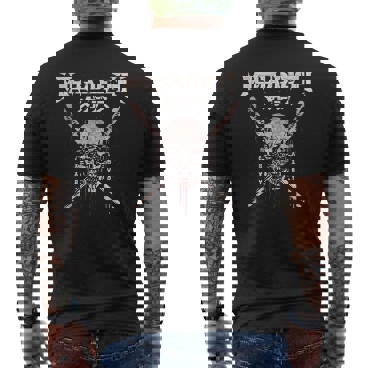 メガデス カタナ メンズTシャツ バックプリント