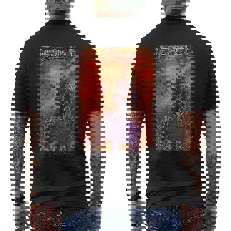 メガデス スケルトン不動産業者 メンズTシャツ バックプリント