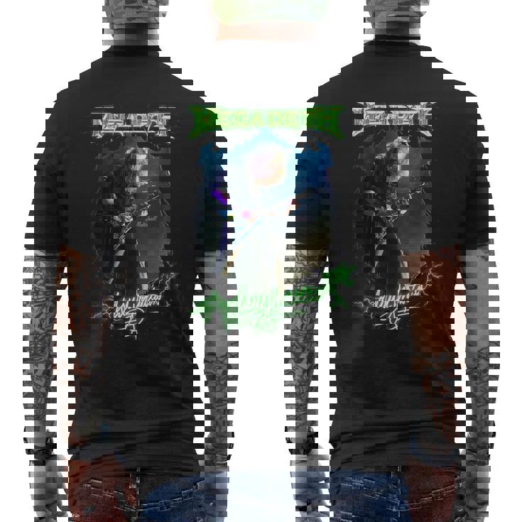 メガデス デイブ・マステイン。 メンズTシャツ バックプリント